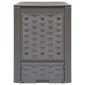 vidaXL Κομποστοποιητές 2 τεμ. Καφέ 60x60x83 εκ. 600 L Πλαστικό Ρατάν