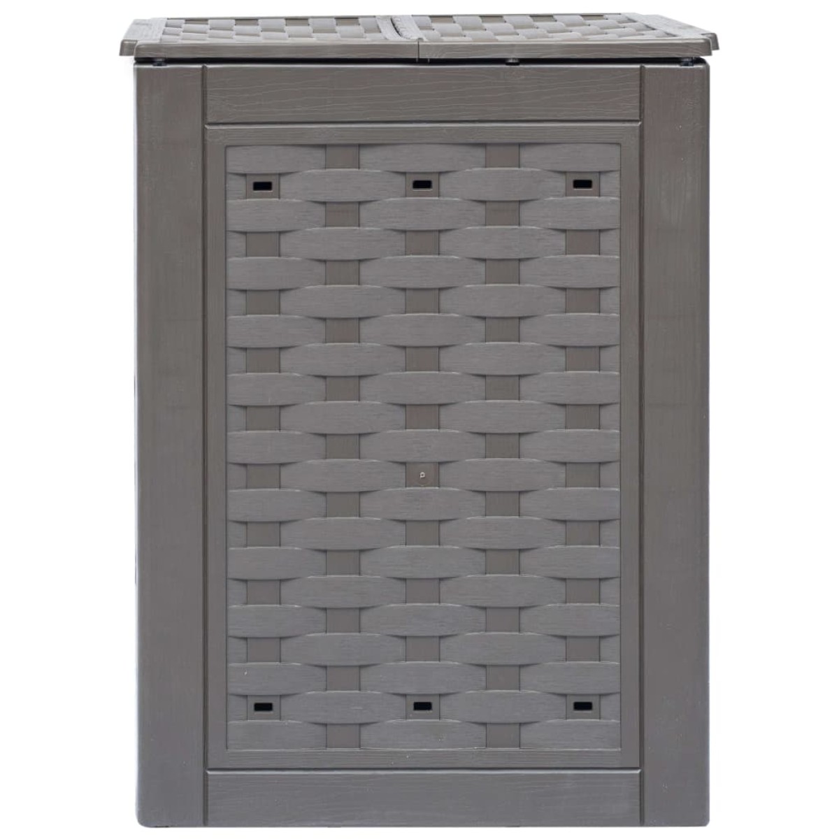 vidaXL Κομποστοποιητές 2 τεμ. Καφέ 60x60x83 εκ. 600 L Πλαστικό Ρατάν