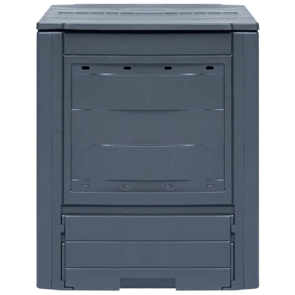 vidaXL Κομποστοποιητές Κήπου 2 τεμ. Γκρι 60 x 60 x 73 εκ. 520 Λίτρα