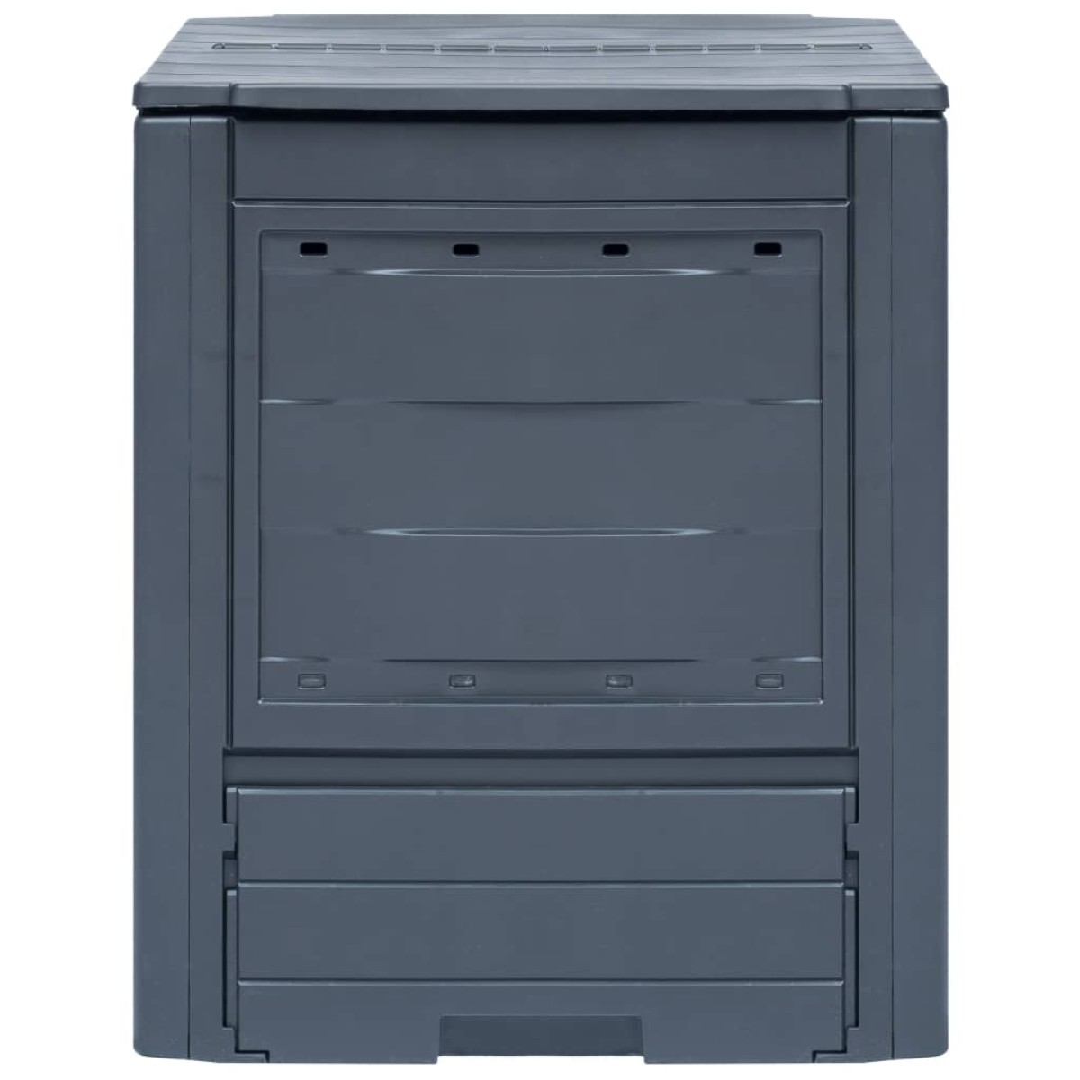 vidaXL Κομποστοποιητές Κήπου 2 τεμ. Γκρι 60 x 60 x 73 εκ. 520 Λίτρα