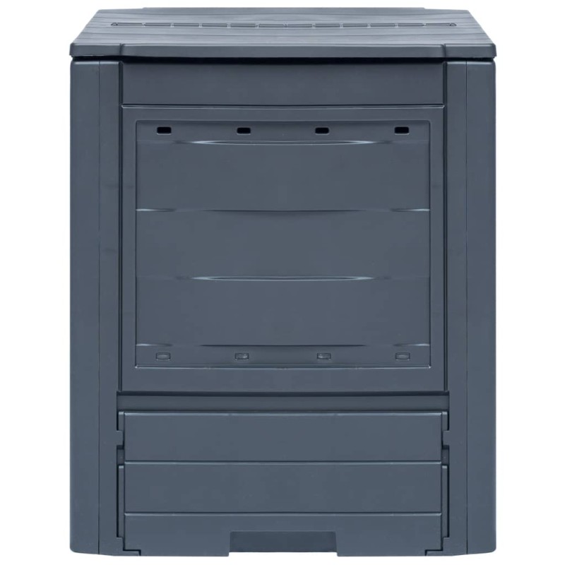 vidaXL Κομποστοποιητές Κήπου 2 τεμ. Γκρι 60 x 60 x 73 εκ. 520 Λίτρα