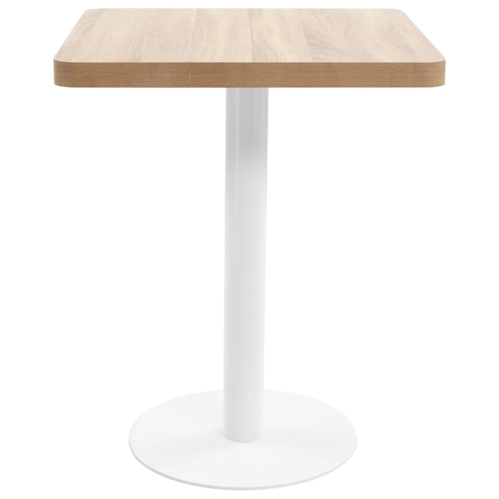 vidaXL Τραπέζι Bistro Ανοιχτό Καφέ 60 x 60 εκ. από MDF