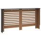 vidaXL Κάλυμμα Καλοριφέρ Μαύρο 152 x 19 x 81 εκ. από MDF