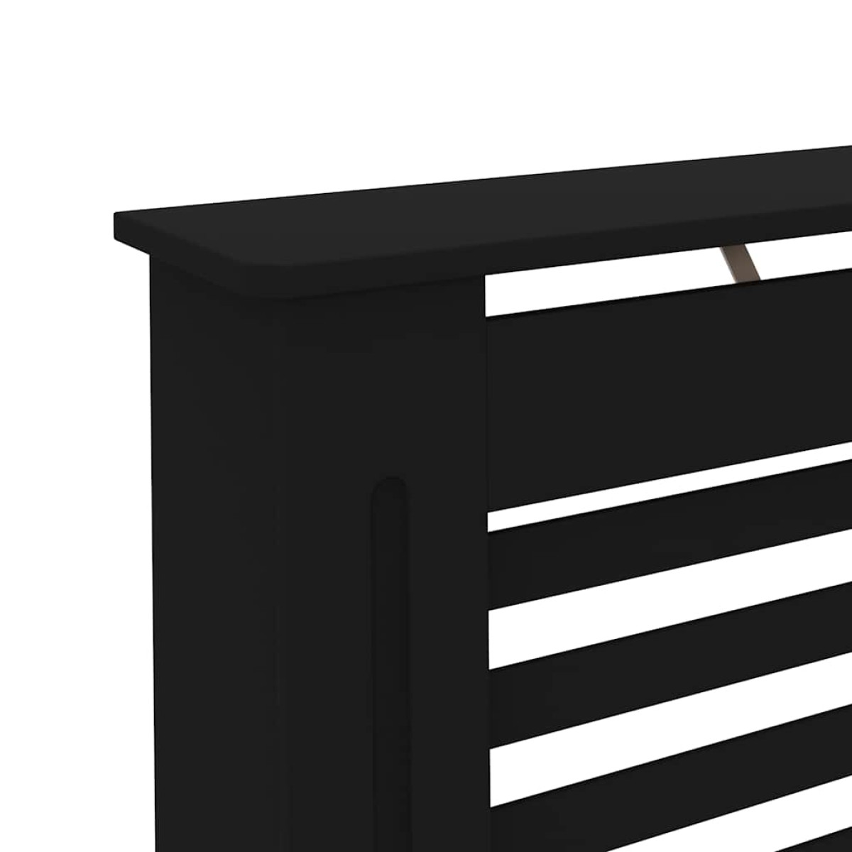 vidaXL Κάλυμμα Καλοριφέρ Μαύρο 152 x 19 x 81 εκ. από MDF