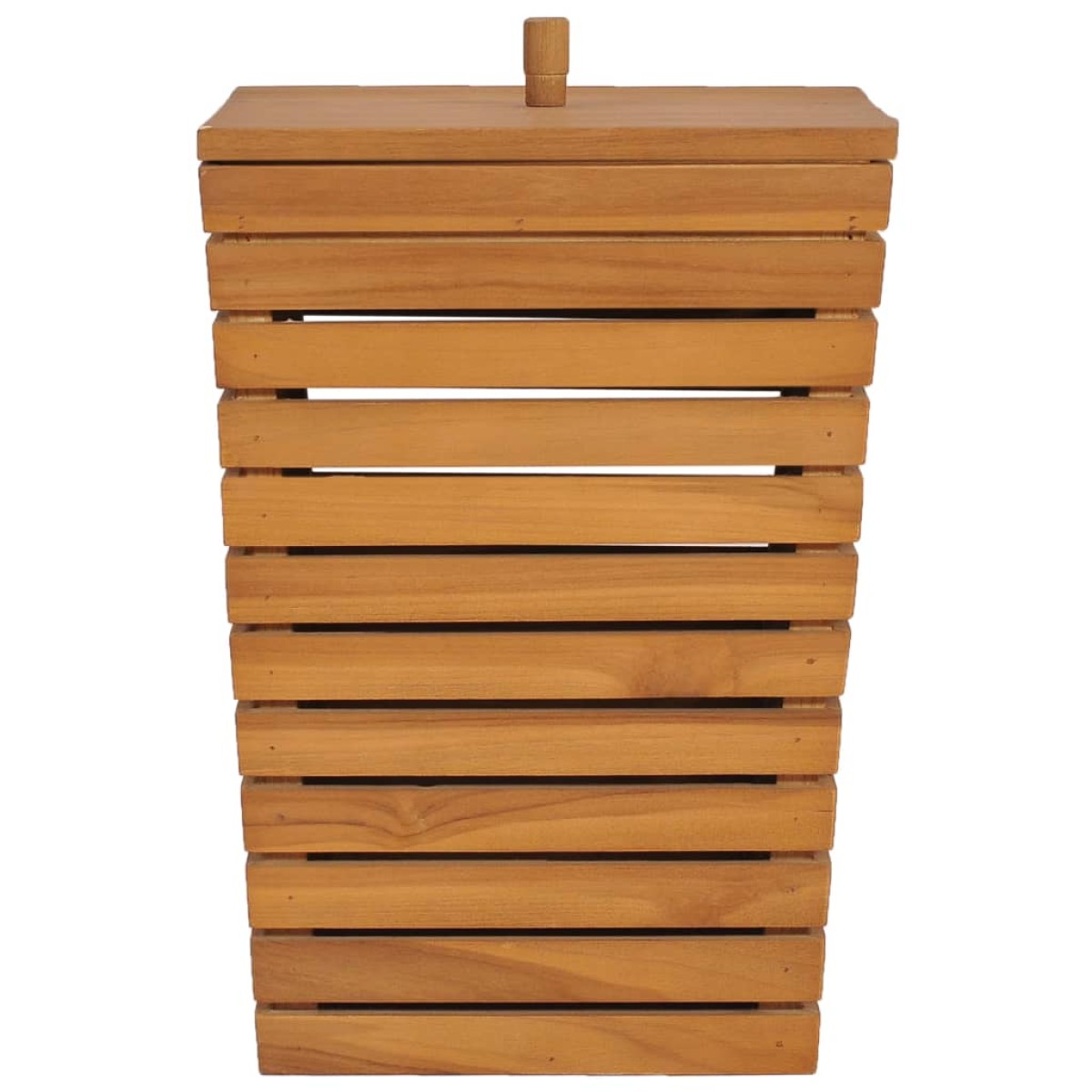 vidaXL Καλάθι Απλύτων 30 x 30 x 45 εκ. από Μασίφ Ξύλο Teak