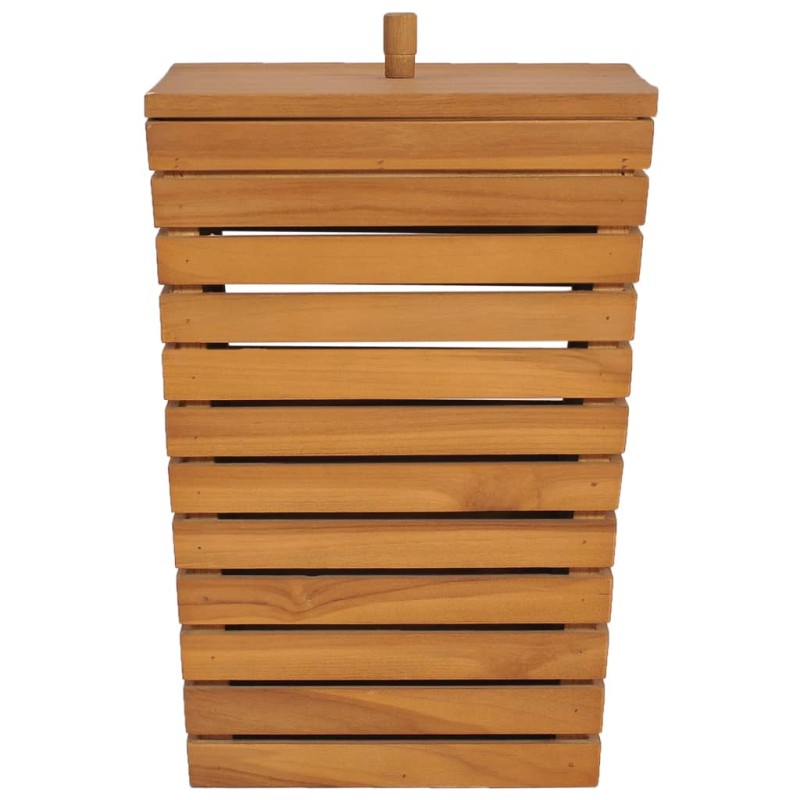 vidaXL Καλάθι Απλύτων 30 x 30 x 45 εκ. από Μασίφ Ξύλο Teak