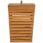 vidaXL Καλάθι Απλύτων 30 x 30 x 45 εκ. από Μασίφ Ξύλο Teak