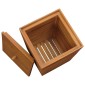 vidaXL Καλάθι Απλύτων 30 x 30 x 45 εκ. από Μασίφ Ξύλο Teak