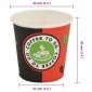vidaXL Ποτήρια Καφέ μιας Χρήσης 1000 τεμ. 120 ml (4 oz) Χάρτινα
