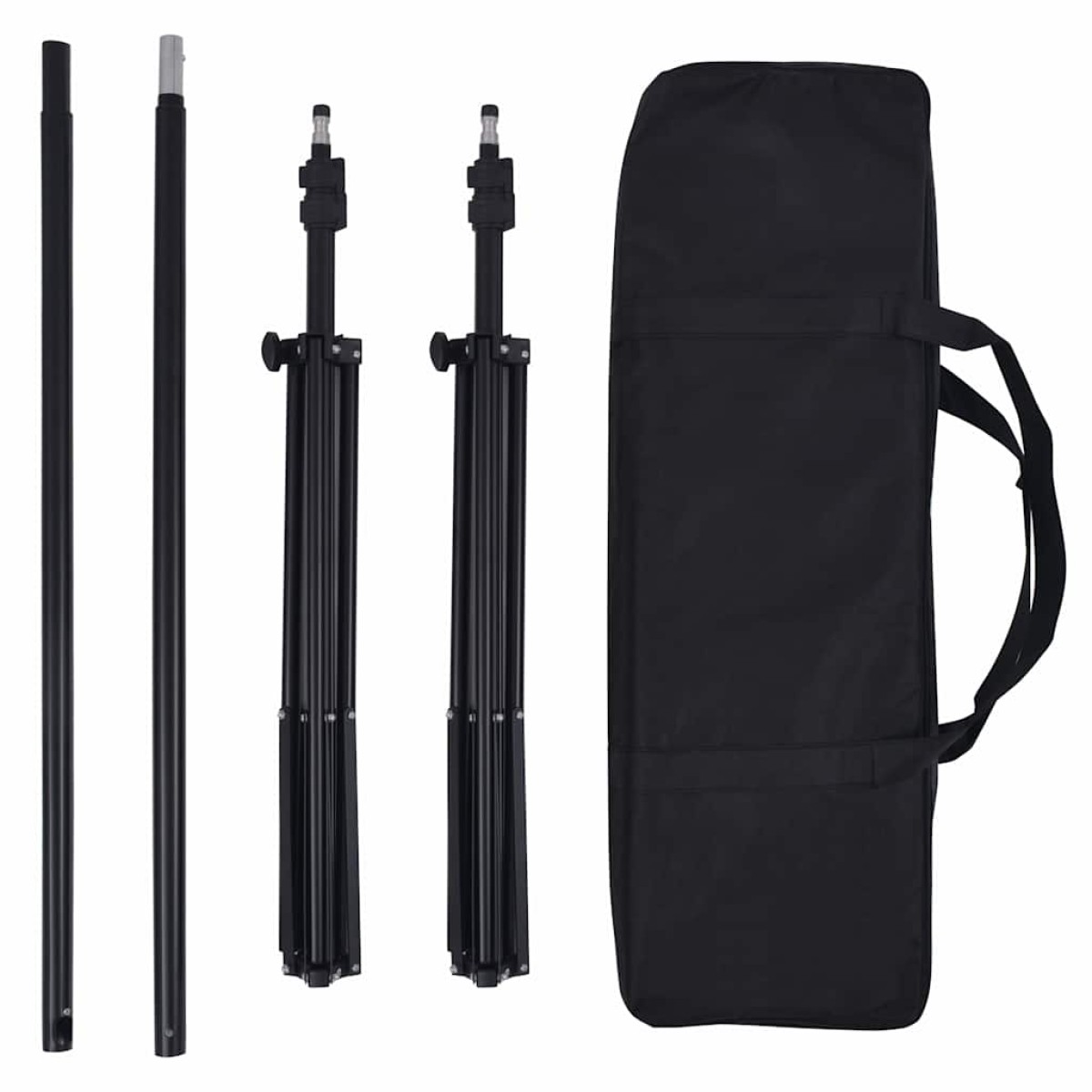 vidaXL Κιτ Στούντιο Φωτογράφισης με Φόντο και Softbox
