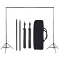 vidaXL Κιτ Στούντιο Φωτογράφισης με Φόντο και Softbox