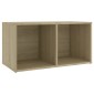 vidaXL Έπιπλα Τηλεόρασης 2 τεμ Sonoma Δρυς 72x35x36,5εκ Μοριοσανίδα