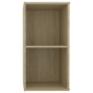 vidaXL Έπιπλα Τηλεόρασης 2 τεμ Sonoma Δρυς 72x35x36,5εκ Μοριοσανίδα
