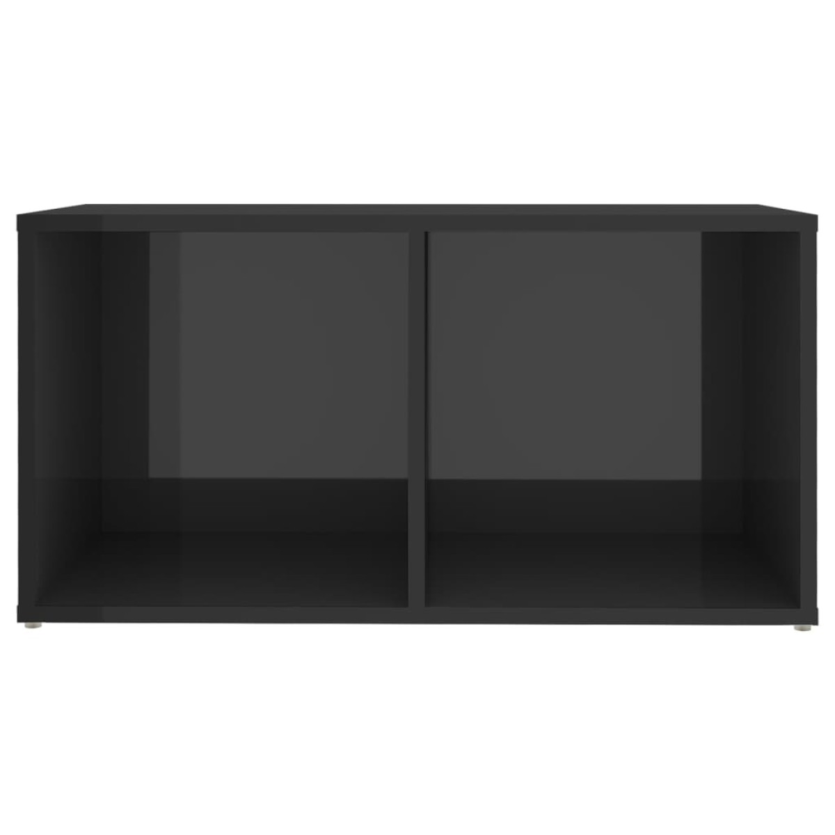 vidaXL Έπιπλα Τηλεόρασης 2 τεμ. Γυαλ. Γκρι 72x35x36,5 εκ. Μοριοσανίδα
