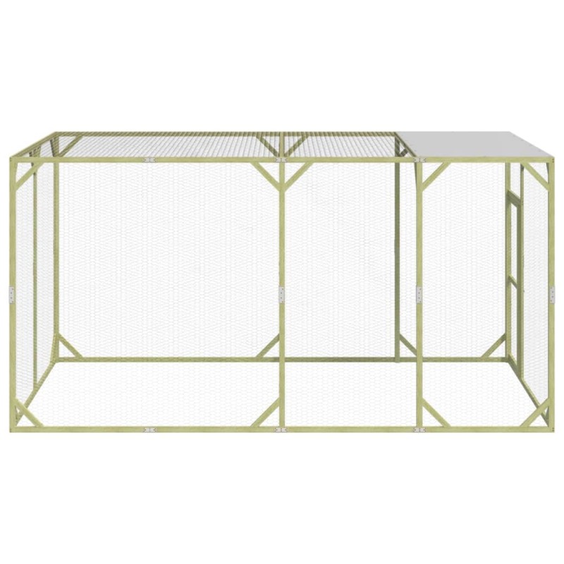vidaXL Κοτέτσι 200x400x200 εκ. από Μασίφ Εμποτισμένο Ξύλο Πεύκου
