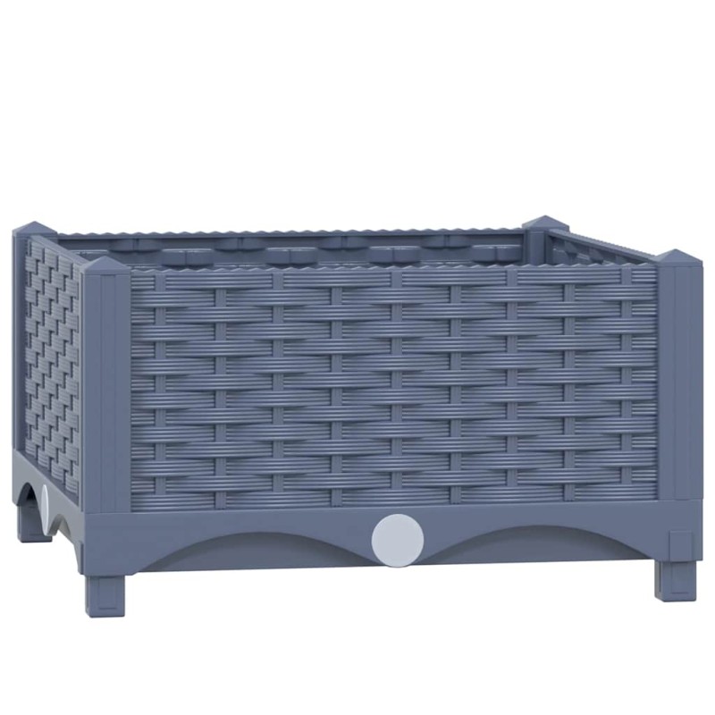 vidaXL Ζαρντινιέρα 40 x 40 x 23 εκ. από Πολυπροπυλένιο
