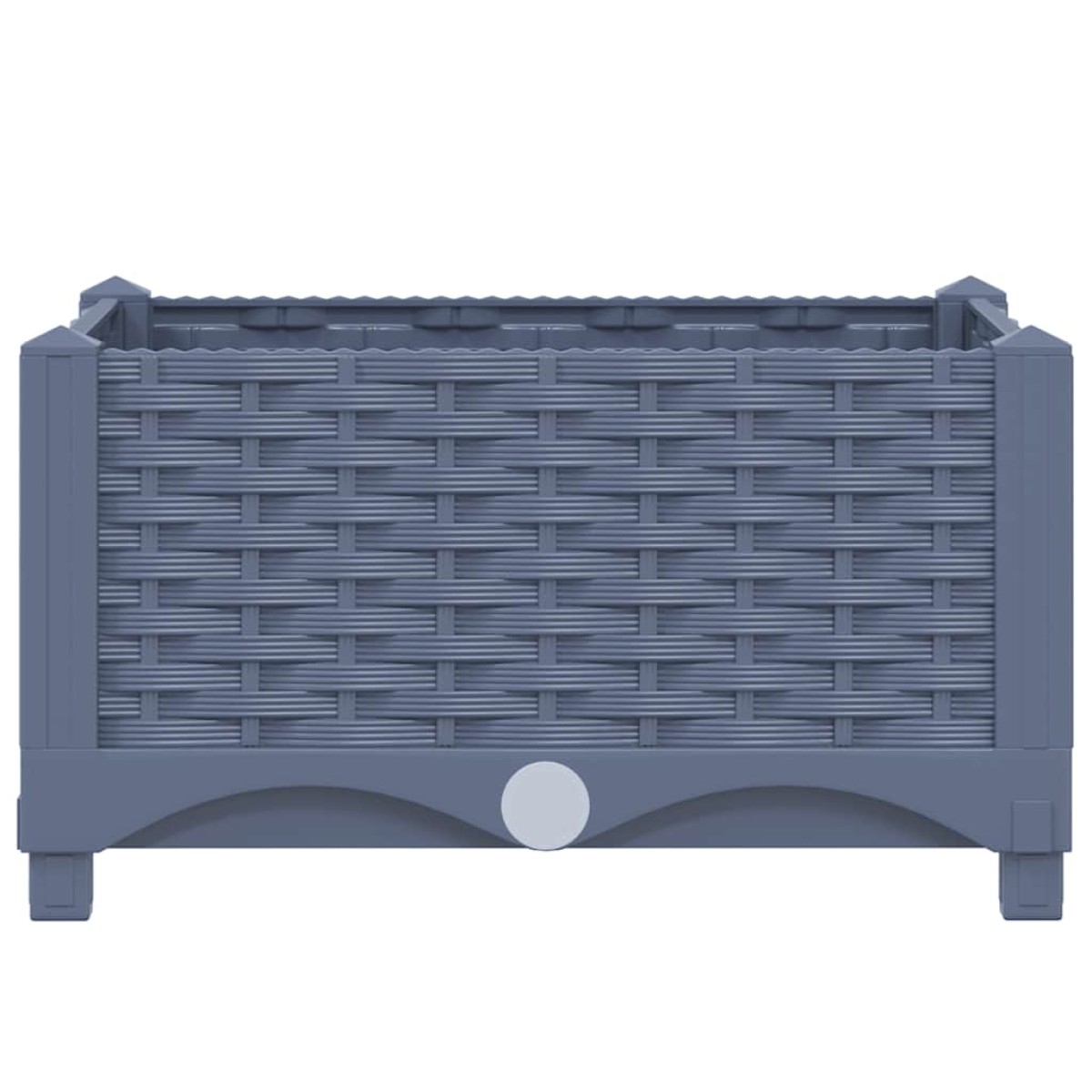 vidaXL Ζαρντινιέρα 40 x 40 x 23 εκ. από Πολυπροπυλένιο