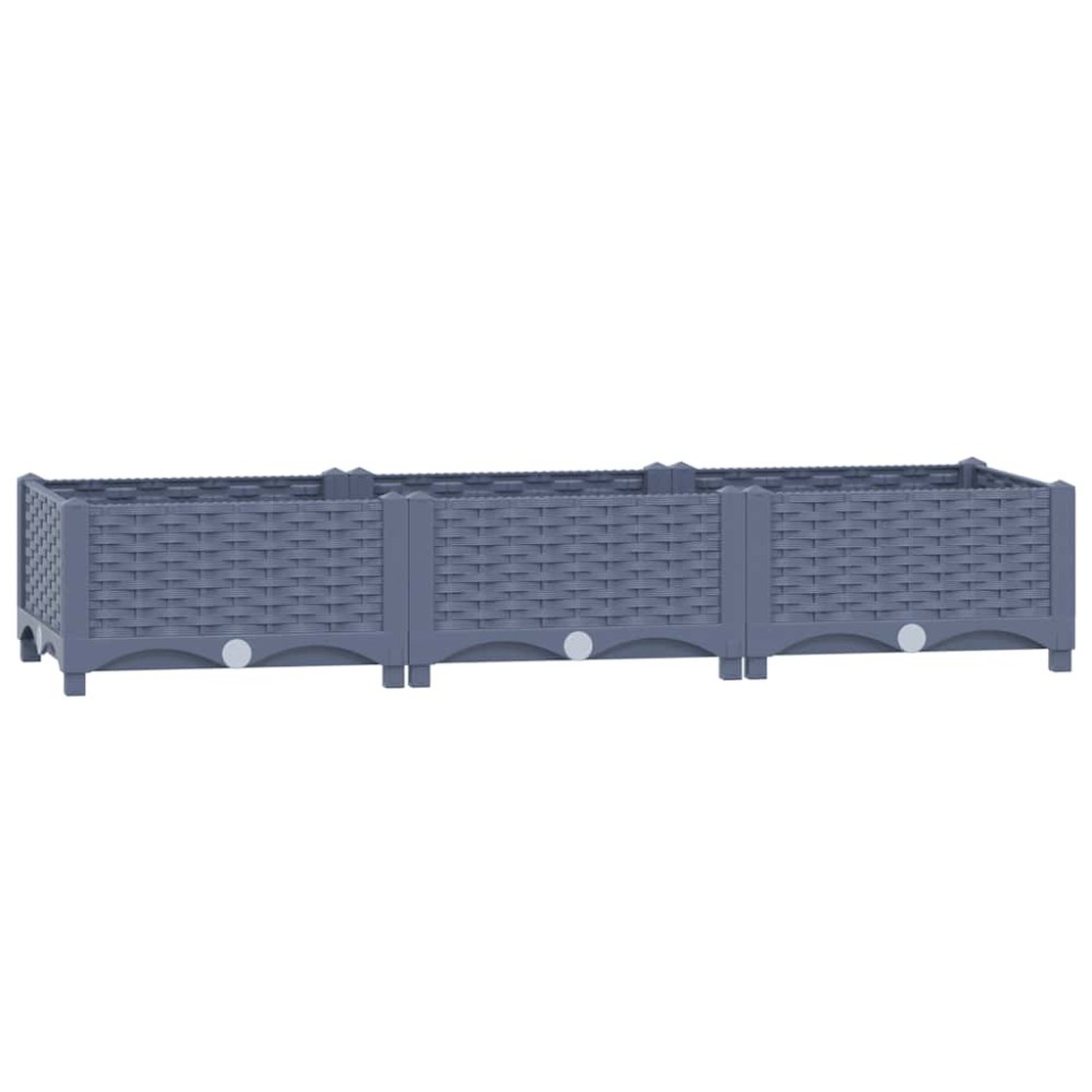 vidaXL Ζαρντινιέρα 120 x 40 x 23 εκ. από Πολυπροπυλένιο