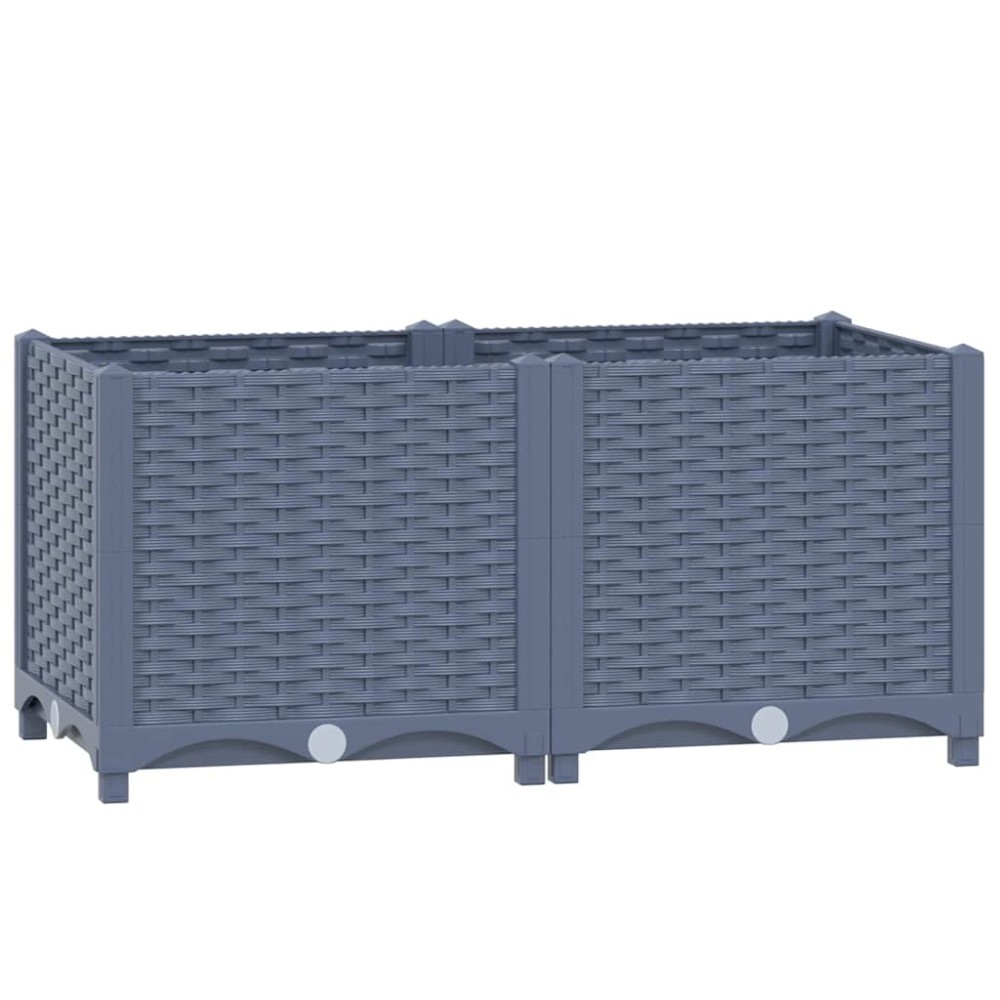 vidaXL Ζαρντινιέρα 80 x 40 x 38 εκ. από Πολυπροπυλένιο