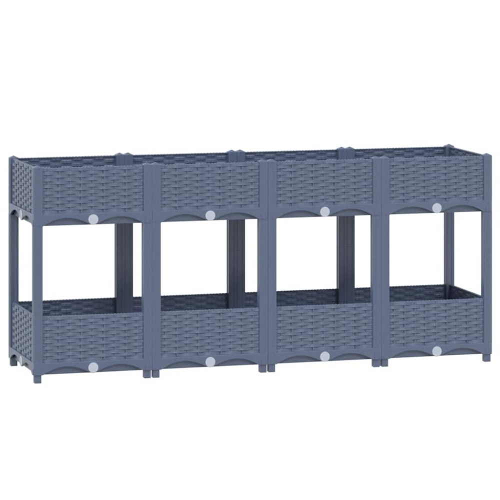 vidaXL Ζαρντινιέρα 160 x 40 x 71 εκ. από Πολυπροπυλένιο