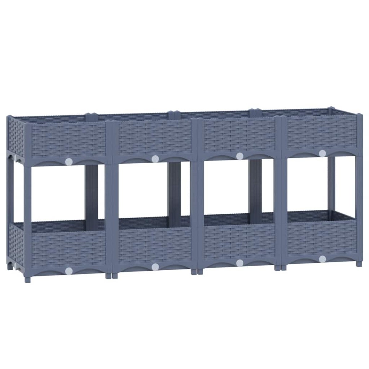 vidaXL Ζαρντινιέρα 160 x 40 x 71 εκ. από Πολυπροπυλένιο