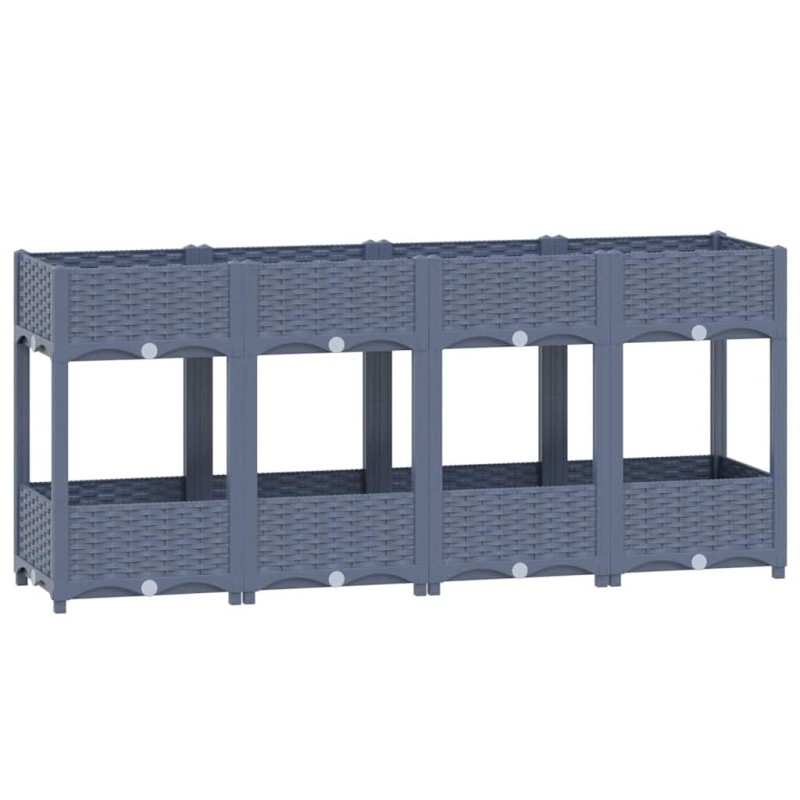 vidaXL Ζαρντινιέρα 160 x 40 x 71 εκ. από Πολυπροπυλένιο
