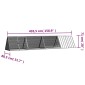 vidaXL Κλουβί Κουνελιών Ανθρακί 403,5x80,5x71 εκ Γαλβανισμένος Χάλυβας