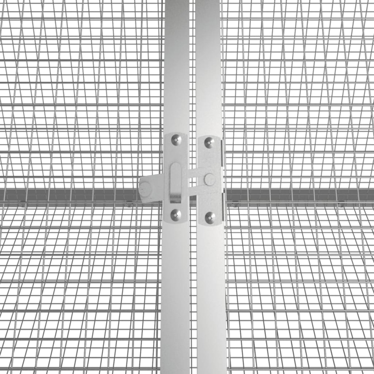 vidaXL Κλουβί Κουνελιών Ανθρακί 504,5x80,5x71 εκ Γαλβανισμένος Χάλυβας