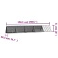 vidaXL Κλουβί Κουνελιών Ανθρακί 504,5x80,5x71 εκ Γαλβανισμένος Χάλυβας