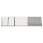 vidaXL Κλουβί Κουνελιών Γκρι 302,5x80,5x71 εκ. Γαλβανισμένος Χάλυβας