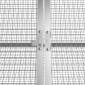 vidaXL Κλουβί Κουνελιών Γκρι 302,5x80,5x71 εκ. Γαλβανισμένος Χάλυβας