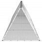 vidaXL Κλουβί Κουνελιών Γκρι 403,5x80,5x71 εκ. Γαλβανισμένος Χάλυβας