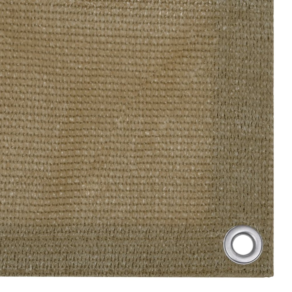 vidaXL Διαχωριστικό Βεράντας Taupe 90 x 500 εκ. από HDPE