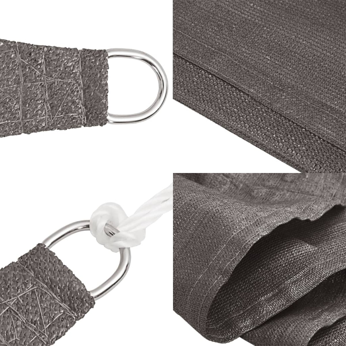 vidaXL Πανί Σκίασης Ανθρακί  2,5 x 3,5 μ. από HDPE 160 γρ./μ²