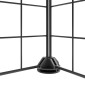 vidaXL Κλουβί Κατοικίδιων με 36 Πάνελ + Πόρτα Μαύρο 35 x 35εκ Ατσάλινο