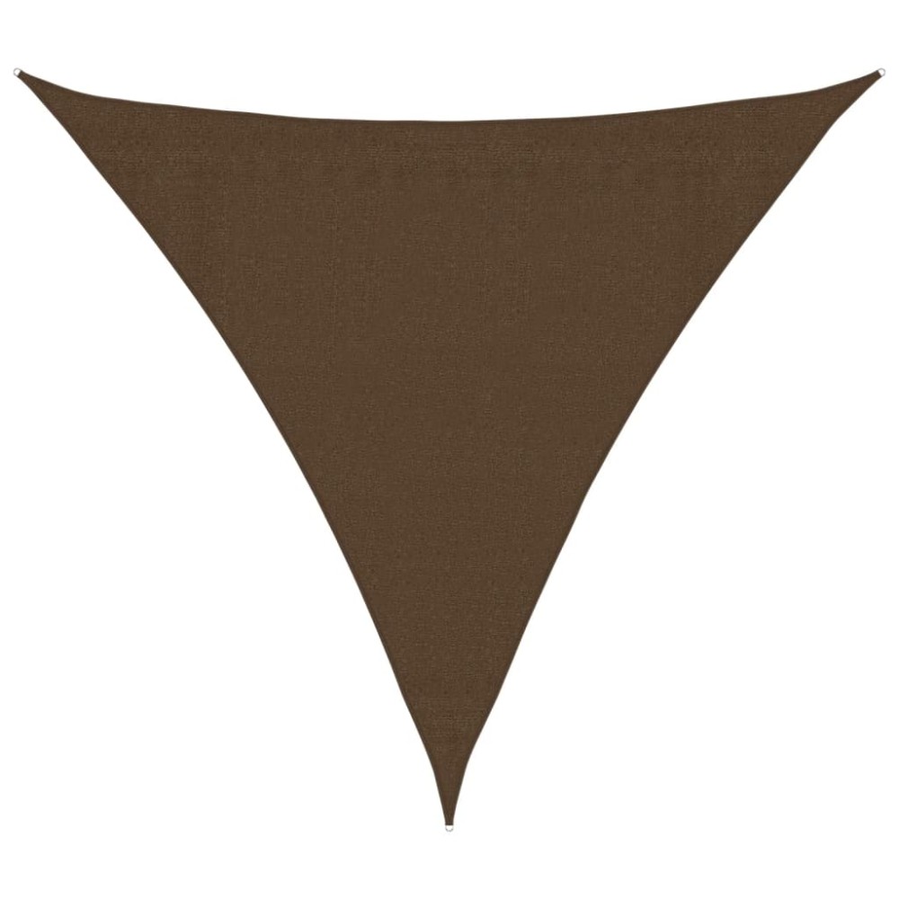 vidaXL Πανί Σκίασης Καφέ 3,6 x 3,6 x 3,6 μ. από HDPE 160 γρ./μ²