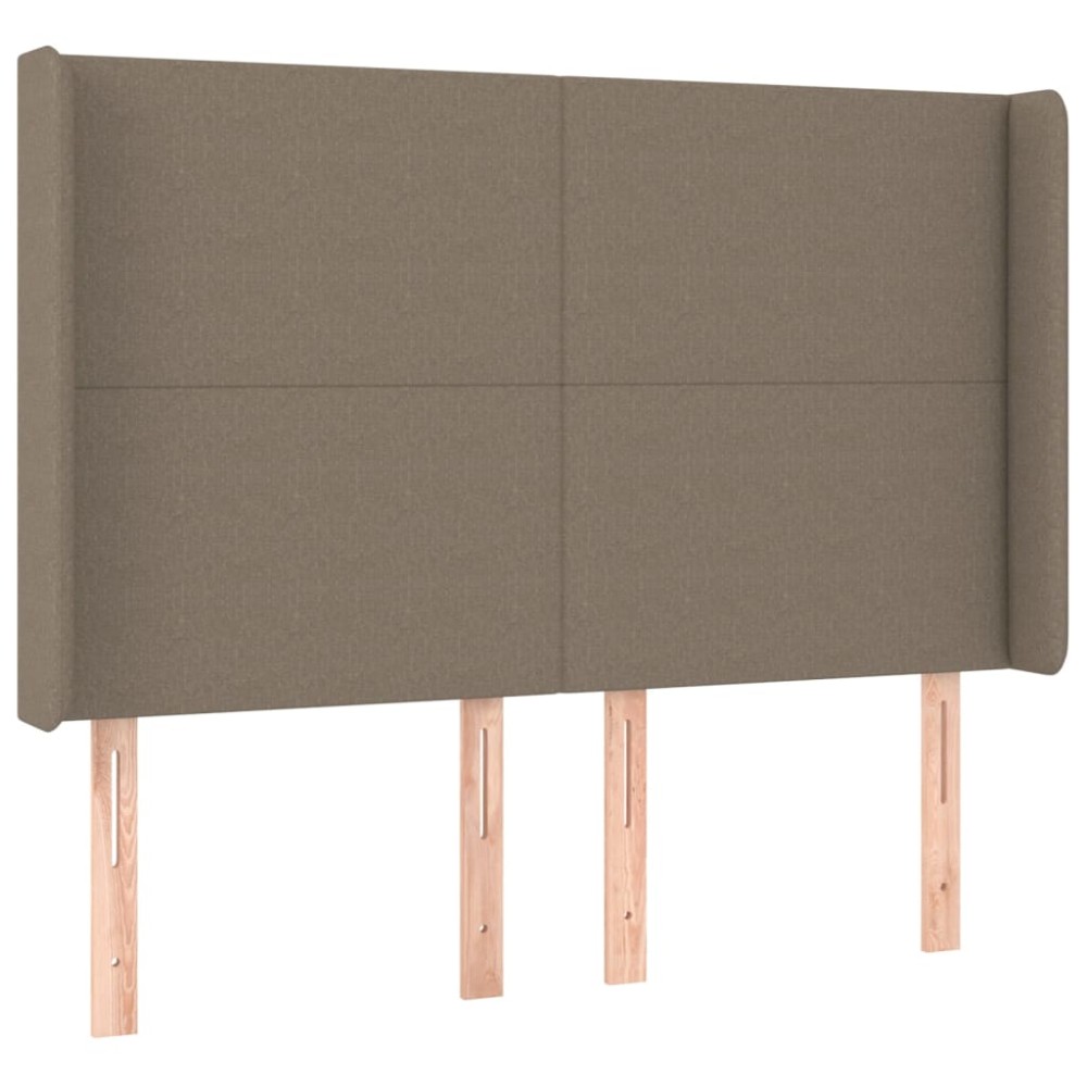 vidaXL Κεφαλάρι με Πτερύγια Taupe 147x16x118/128 εκ. Υφασμάτινο