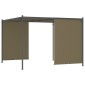 vidaXL Πέργκολα Κήπου με Πτυσσόμενη Οροφή Taupe 3 x 3 μ. 180 γρ/μ²