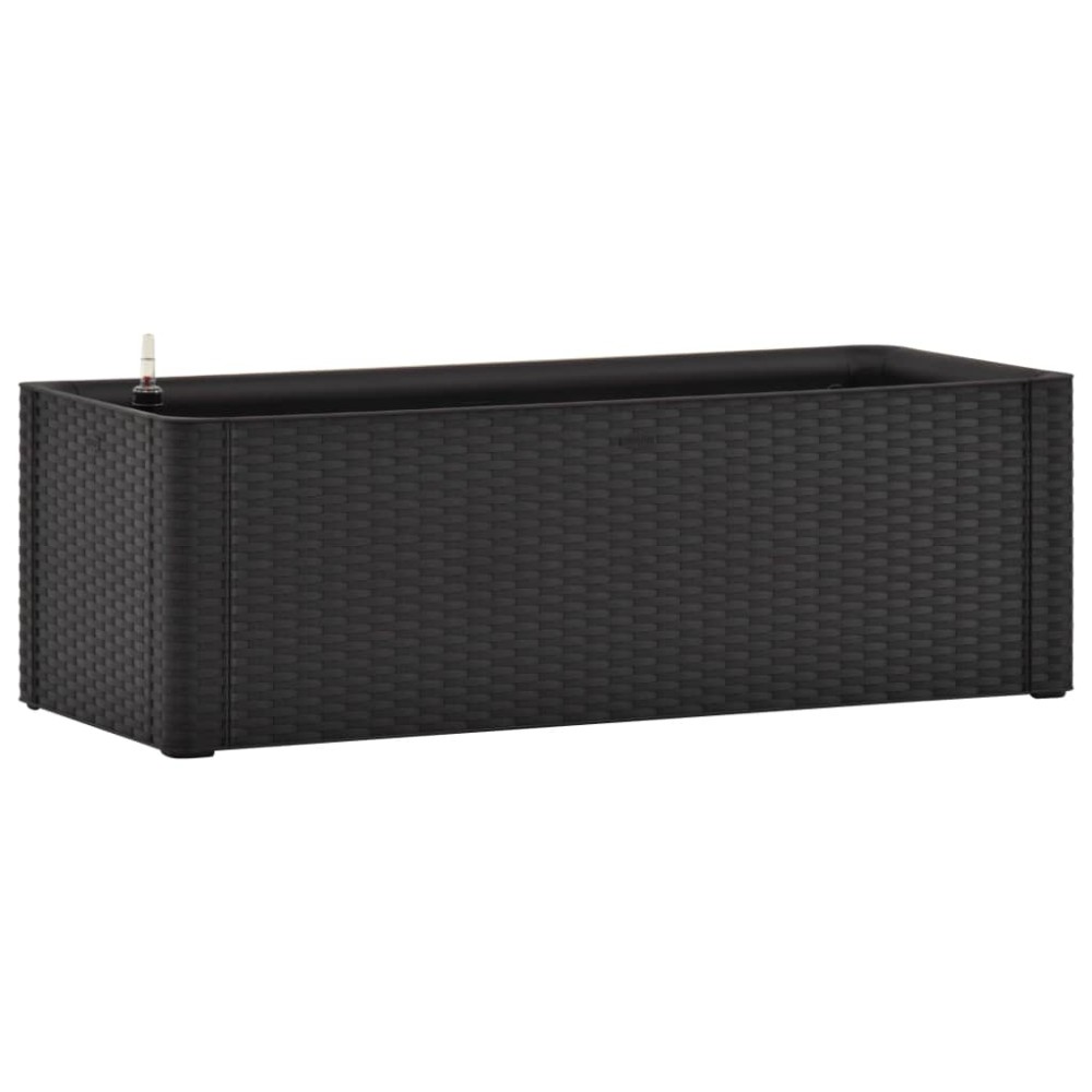 vidaXL Ζαρντινιέρα Κήπου Ανθρακί 100x43x33 εκ. με Αυτόματο Πότισμα