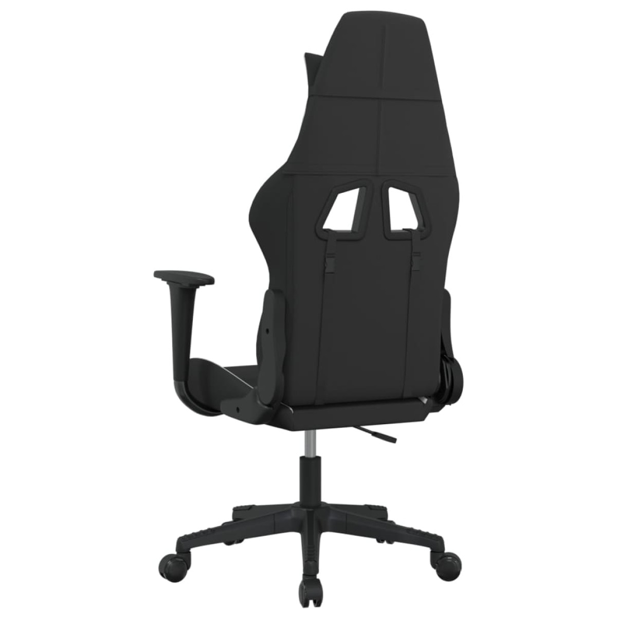 vidaXL Καρέκλα Gaming Μαύρη και Λευκό Υφασμάτινη