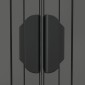 vidaXL Αποθήκη Κήπου Ανοιχτό γκρι 192x440x223 εκ. Γαλβανισμένο Ατσάλι