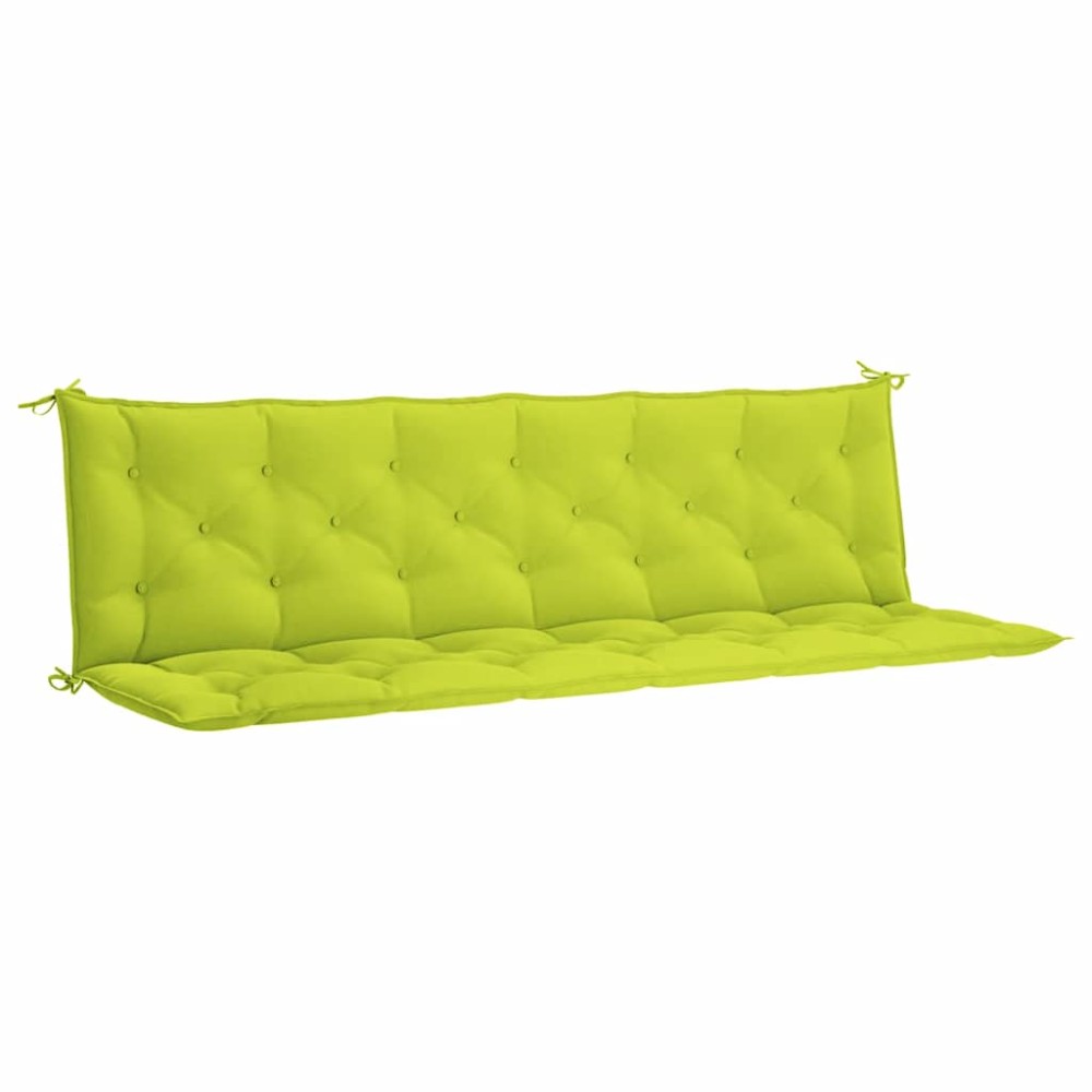 vidaXL Μαξιλάρι Πάγκου Κήπου Αν. Πράσινο 200x(50+50)x7εκ Ύφασμα Oxford