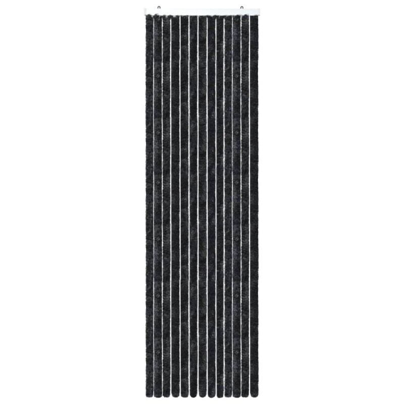 vidaXL Σήτα - Κουρτίνα Πόρτας Ανθρακί 90 x 200 εκ. από Σενίλ