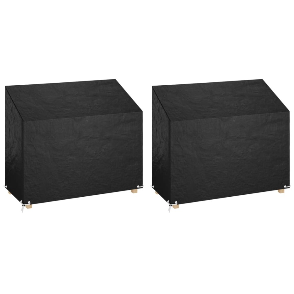 vidaXL Καλύμματα Πάγκου με 8 Κρίκους 2 τεμ. 160x70x70/88 εκ. Πολυαιθ.