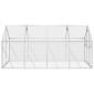 vidaXL Κλουβί Ασημένιο 1,79 x 4 x 1,85 μ. από Αλουμίνιο
