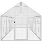 vidaXL Κλουβί Ασημένιο 1,79 x 8 x 1,85 μ. από Αλουμίνιο