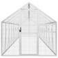 vidaXL Κλουβί Ασημένιο 1,79 x 10 x 1,85 μ. από Αλουμίνιο