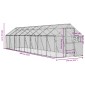 vidaXL Κλουβί Ανθρακί 1,79 x 8 x 1,85 μ. από Αλουμίνιο