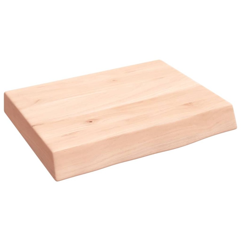 vidaXL Πάγκος Μπάνιου 40x30x(2-6) εκ. από Ακατέργαστο Μασίφ Ξύλο