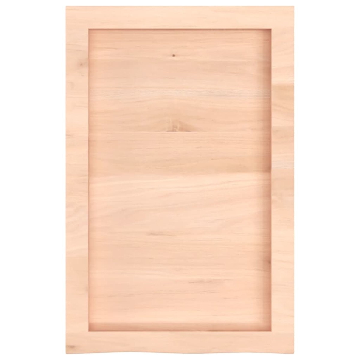 vidaXL Πάγκος Μπάνιου 40 x 60 x (2-6) εκ. από Ακατέργαστο Μασίφ Ξύλο